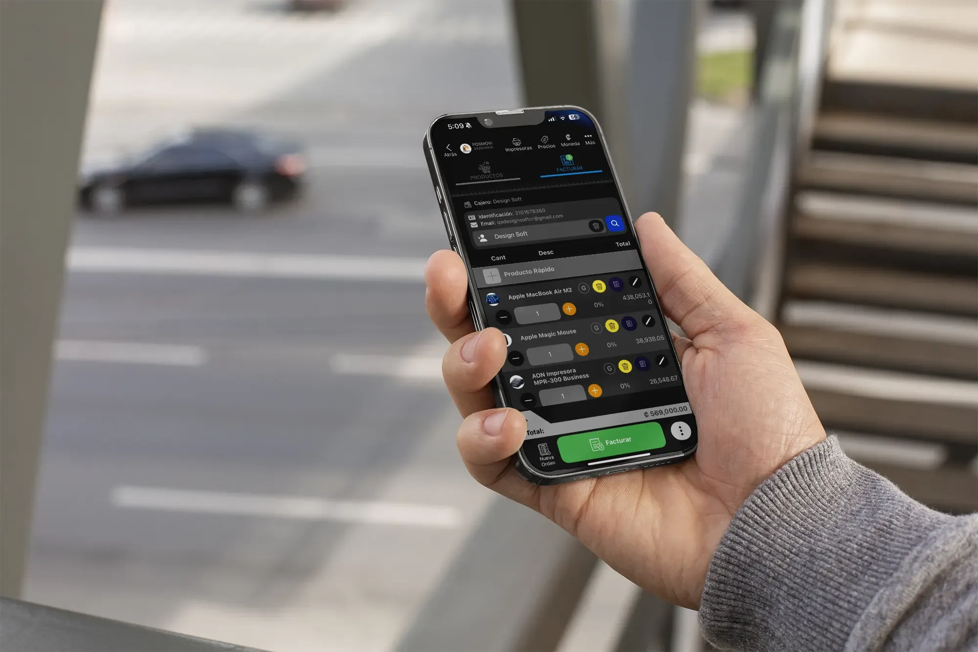 App móvil de Facturar Online