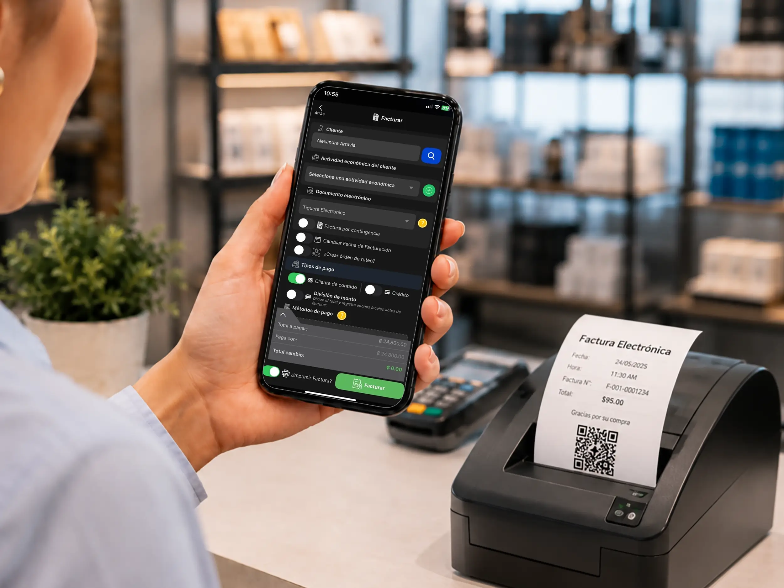 App móvil de FacturarOnline para crear facturas electrónicas