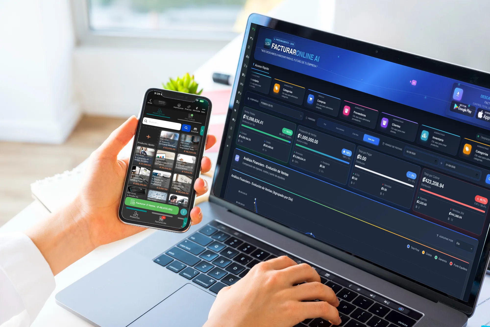 Fondo de la Aplicación de Facturación