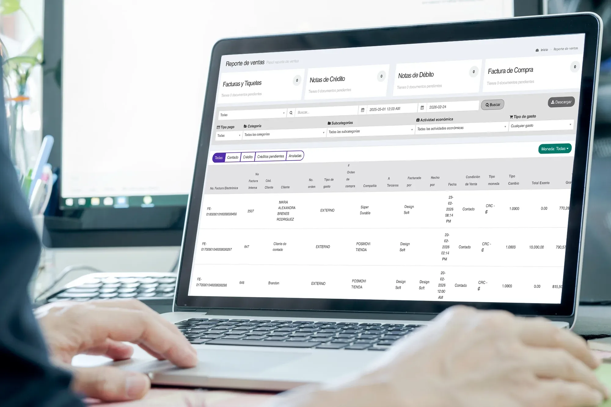 Reporte de ventas de FacturarOnline para consultar ingresos y actividad comercial